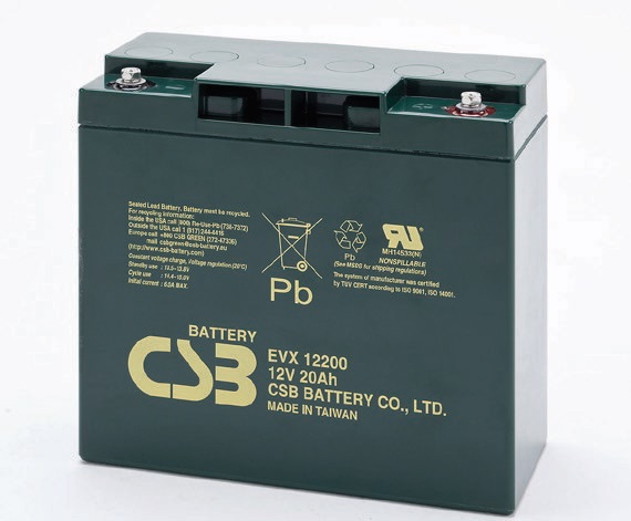 EVX 12200 - аккумулятор CSB 20ah 12V  